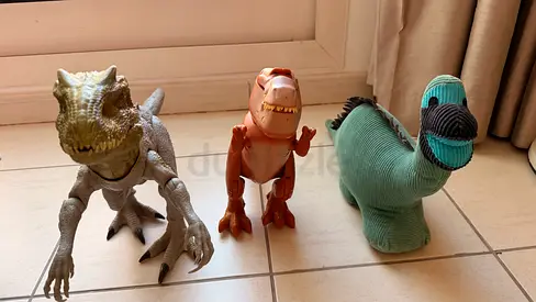 Dinosaur Toy Bundle — Indominus Rex (Lights & Sound), T-Rex Figure & Plush Dino