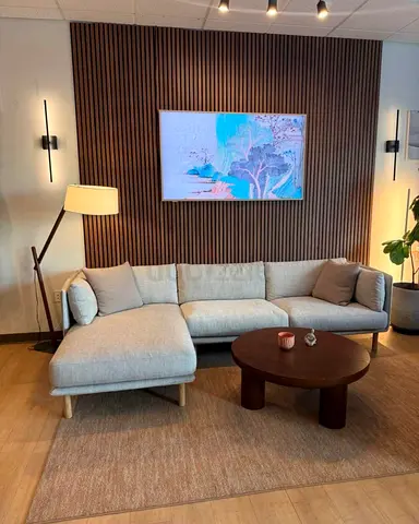 Crate&barrel L Shape Sofa Beige Excellent Condition