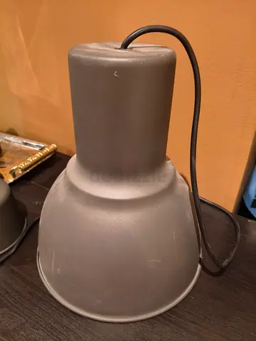 Industrial-style grey pendant lamp / light shade