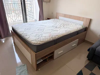 Storage bed matres center table items available