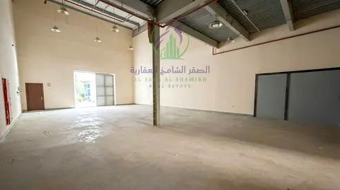 3,500 sq ft warehouse in Industrial Area 5 with mezzanine, office, kitchen, bathroom and 25 kW electricity. Suitable for storage, 4 payments.