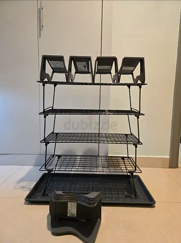 IKEA GREJIG Stackable Shoe Rack + Organizers