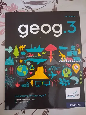 (Year 9 geography book) Geog.3 - Geography for Key Stage 3 (Oxford, 5th edition) - Good condition