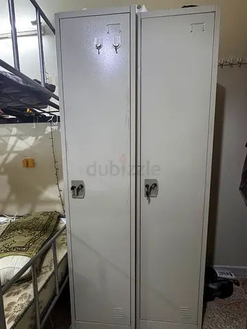 Metal Door Locker Wardrobe - White, Good Used Condition 4 Nos
