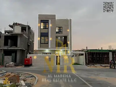 فيلا بسعر شامل رسوم التسجيل والتمليك على الشارع الرئيسي جاهزة للسكن في أرقي مناطق عجمان تملك حر لجميع الجنسيات. .