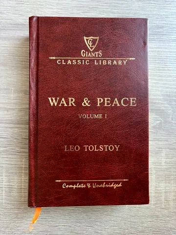 War & Peace: Volume I by Leo Tolstoy — Giants Classic Library Hardcover Edition