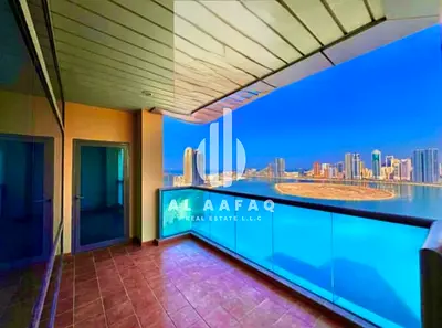 Luxury 3BHK with Full Sea View | Free Ac | Gym | Swimming pool | Al Mamzar, Sharjah