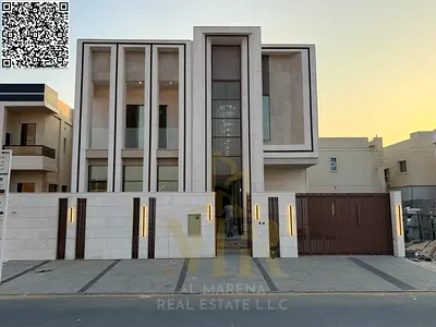 The epitome of sophistication and luxury | A distinctive villa with a modern design and spacious areas. A luxurious villa in Al Aaliyah, Ajman.