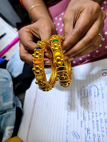Gold-plated bangle