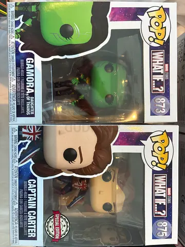 Funko pop Marvel What If? Tv show bundle with Gamora and special edition Captain Carter
