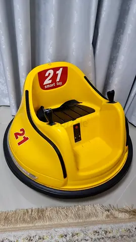 Yellow Electric Bumper Car Ride-On Toy — Good Working Condition but needs new bettery