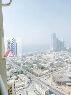 3 BHK Sea View For Rent In Ajman One Tower With Parking.