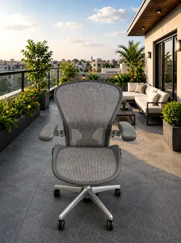 Herman Miller Ergonomic Mesh Office Chair with Adjustable Armrests