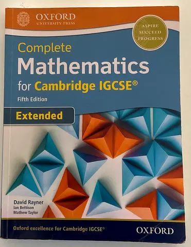 Cambridge IGCSE Maths Extended Coursebook