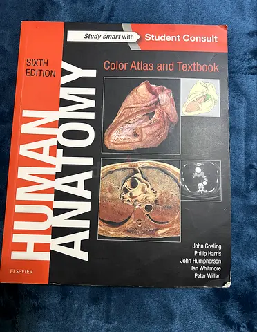 Human anatomy color atlas and texbook