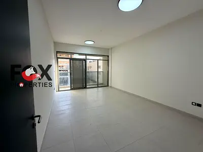 A spacious, high-end one-bedroom apartment (living room + bedroom) available for annual rent in the