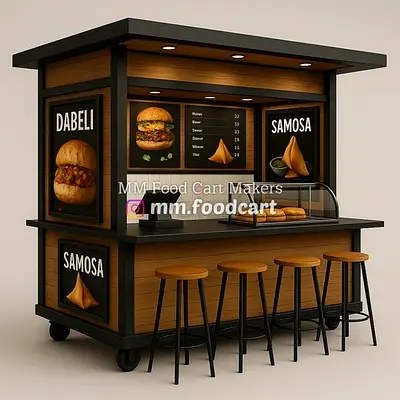 Mobile  Food Cart / Kiosk with Counter and Display