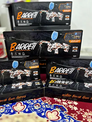 Electric Barrett Style Gel Ball Blaster Kit – Brand New (With Bipod)
