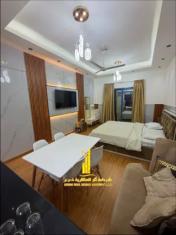 A golden opportunity! Luxurious, fully furnished studio apartment for monthly rent in Al Nuaimiya T