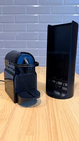 Nespresso Inissia with Nespresso rotating cup tower
