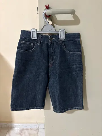 Dark denim knee-length shorts - good used condition