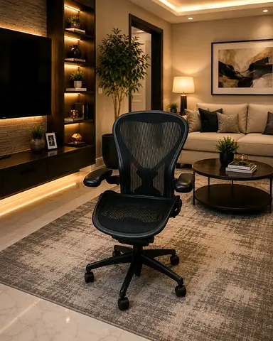 Herman Miller Ergonomic Mesh Office Chair (Black) - Good Condition