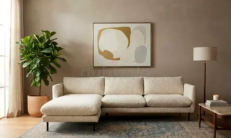 Comfortable Cream Sofa
Very comfortable L-shape sofa in beautiful cream color. Soft fabric, deep sea