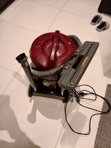 Compact canister vacuum cleaner - used, working condition