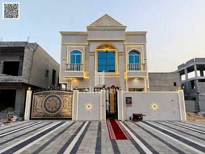 Luxury villa for rent in the most prestigious area of ​​Ajman, Al Helio 2 area