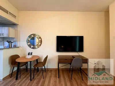 Furnished Studio | L-05 Greece Cluster | Balcony & City Views