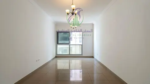Two Bedroom Apartment for Annual Rent in Al Taawun Sharjah with Master Bedroom Two Bathrooms Built-in Wardrobes Balcony Free Parking gym
