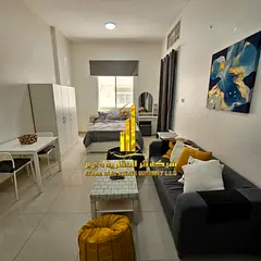 A golden opportunity! Luxurious, fully furnished studio apartment for monthly rent in Al Jurf 2, nex