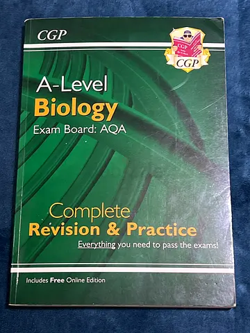 AQA A-level biology CGP revision guide