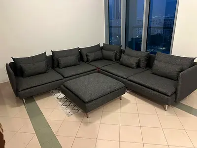 SODERHAMN Corner Sofa – Grey