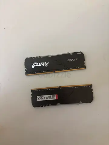 2x DDR4 Desktop RAM Sticks (Beast Fury) - 8GB each (pair)