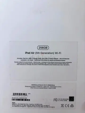 iPad Air 5 m1 256gb