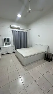 Spacious master bedroom with attached bathroom