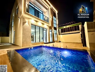 فيلا مودرن ٤ غرف نوم ماستر مع مسبح في الحليو 2 – عجمان | شامل رسوم التسجيل | شامل رسوم الكهرباء والمياه