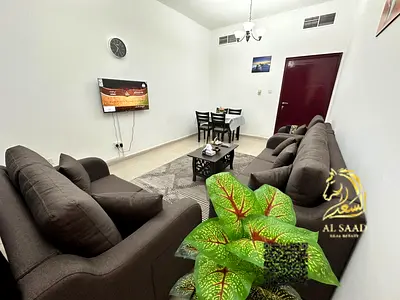 One bedroom and living room with balcony for rent – ​​Al Rashidiya 2