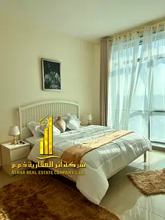 Luxury one-bedroom apartment with sea view in Ajman - Corniche - Etihad Tower - furnished, available