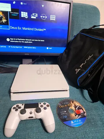 PS4 Slim Special Edition with bag and game