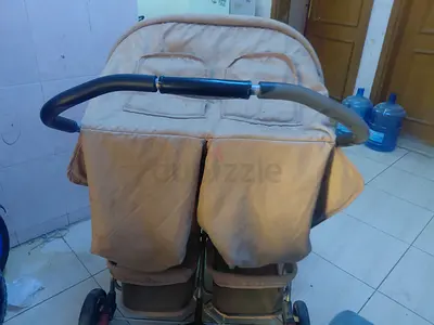 Double Tandem Stroller - Good Condition, Beige