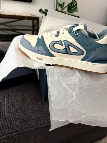 Dior B27 Low Top Sneakers - Blue & White, Size Available 42.5 original price 4500