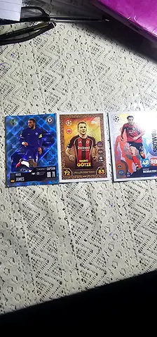 Set of 3 reece james ,mario gotze and dimitar berbatov cards in perfect condition