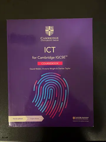 Cambridge IGCSE ICT Coursebook (Third Edition) - Cambridge University Press