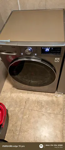LG Front Load Washing Machine - 9kg, Silver, Good Working Condition
