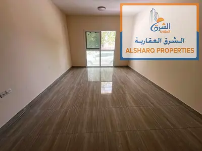 On the Ajman Corniche, a spacious ground-floor studio apartment with central air conditioning and c