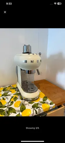 SMEG Retro Espresso Coffee Machine - White
