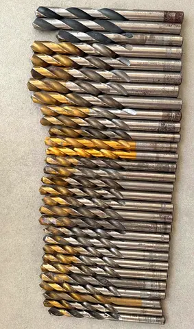SwissTech Jobber drills (30 total) 10.4mm to 8.5mm various