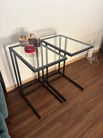 Side tables in perfect condition, ideal for laptop table